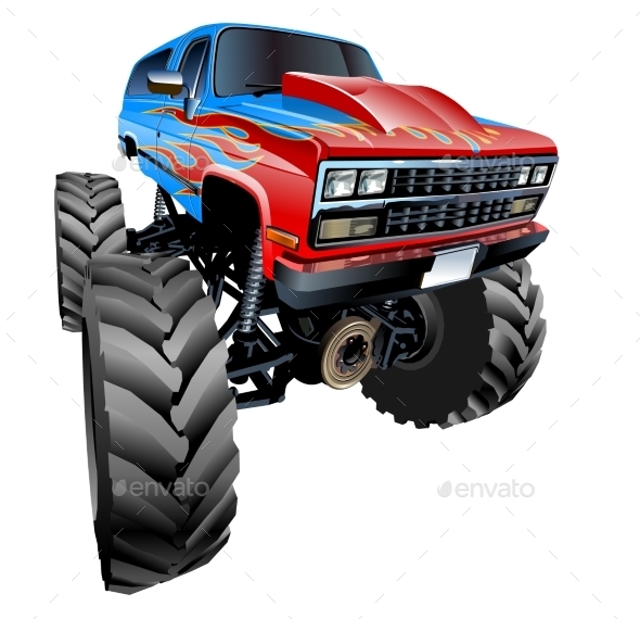 Cartoon Monster Truck