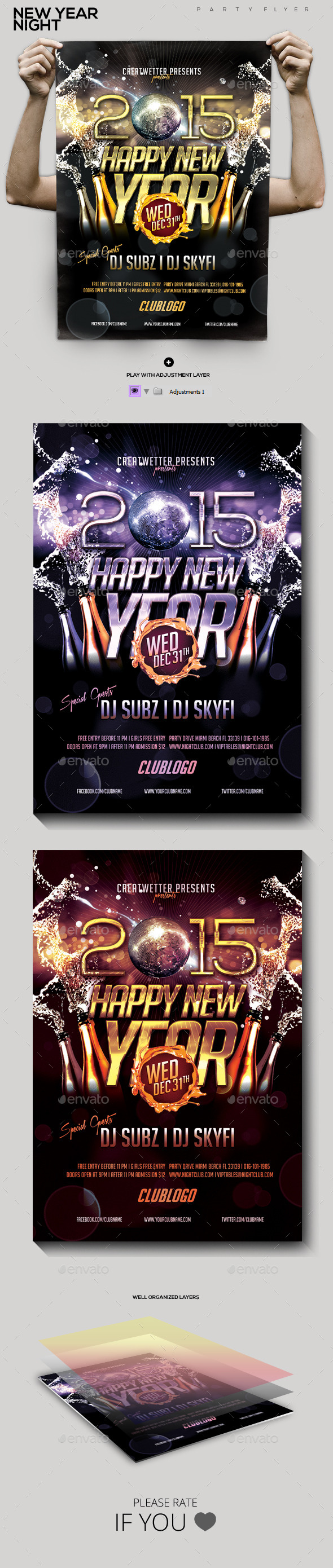 GraphicRiver New Year Night Party Flyer 9741047 GraphicRiver New Year Night Party Flyer 9741047