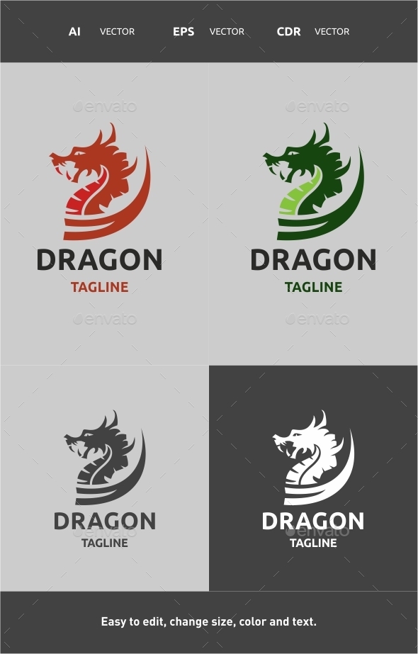 GraphicRiver Dragon Logo 9796526 GraphicRiver Dragon Logo 9796526