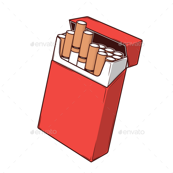GraphicRiver Cigarettes in a Red Packet 9796529 GraphicRiver Cigarettes in a Red Packet 9796529