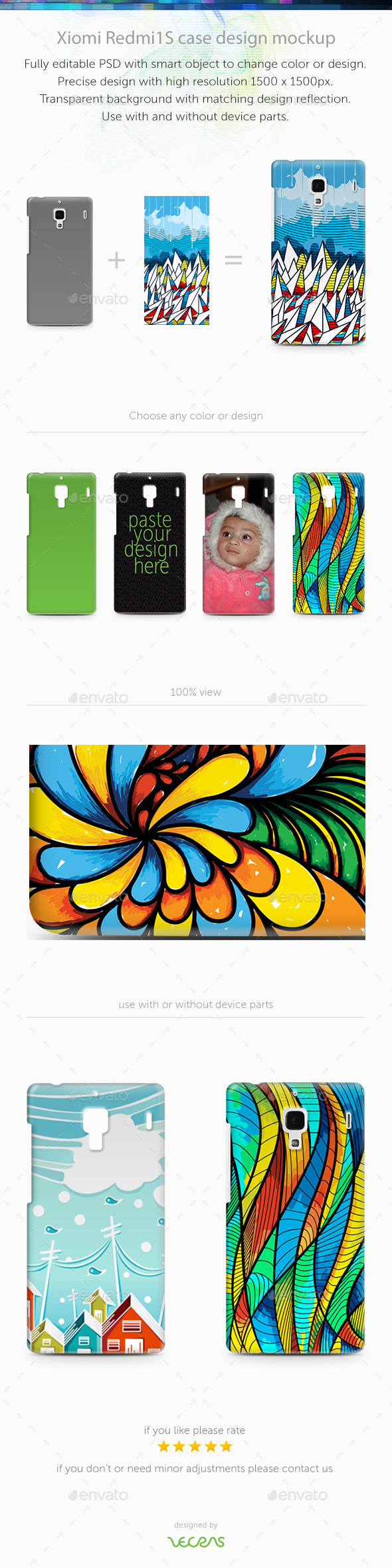 GraphicRiver Xiaomi RedMi 1 1S Case Design Mockup 9743137 GraphicRiver Xiaomi RedMi 1 1S Case Design Mockup 9743137