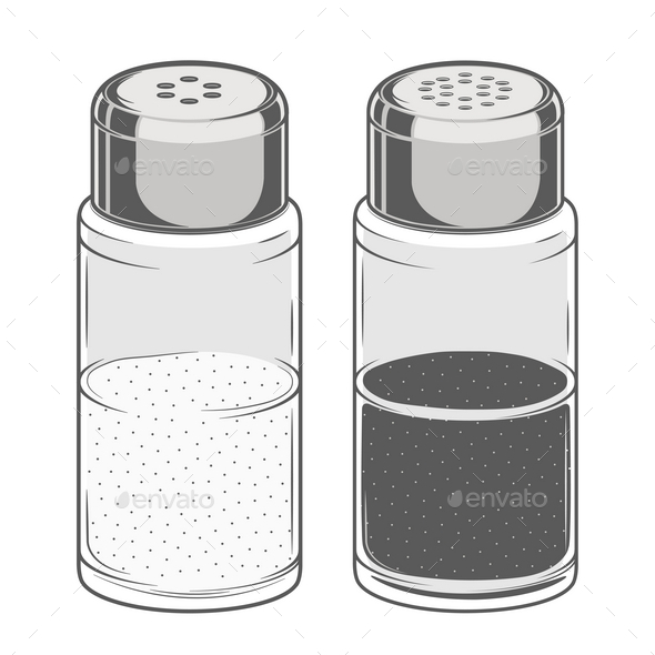 GraphicRiver Salt and Pepper Shakers 9796618 GraphicRiver Salt and Pepper Shakers 9796618