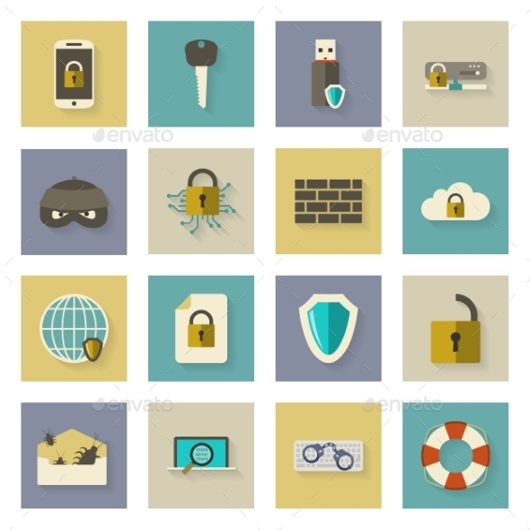 GraphicRiver Cyber Defense Flat Icons Set with Shadows 9796719 GraphicRiver Cyber Defense Flat Icons Set with Shadows 9796719
