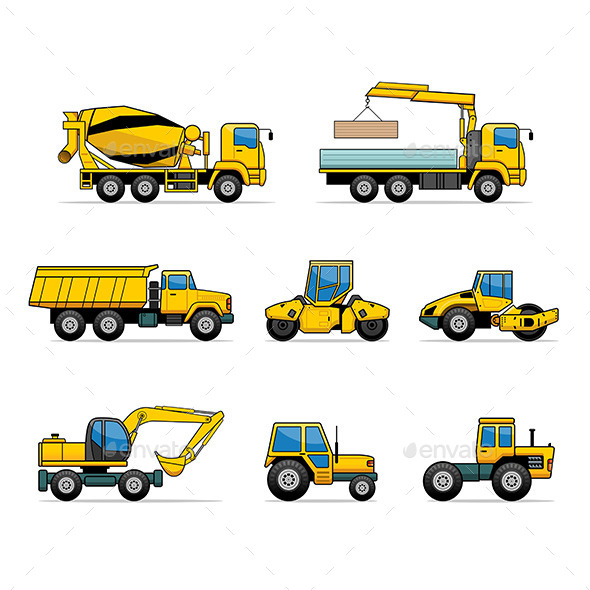 GraphicRiver Building Machines Set 9797849 GraphicRiver Building Machines Set 9797849