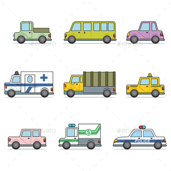 GraphicRiver Vector Car Icons 9797986 GraphicRiver Vector Car Icons 9797986