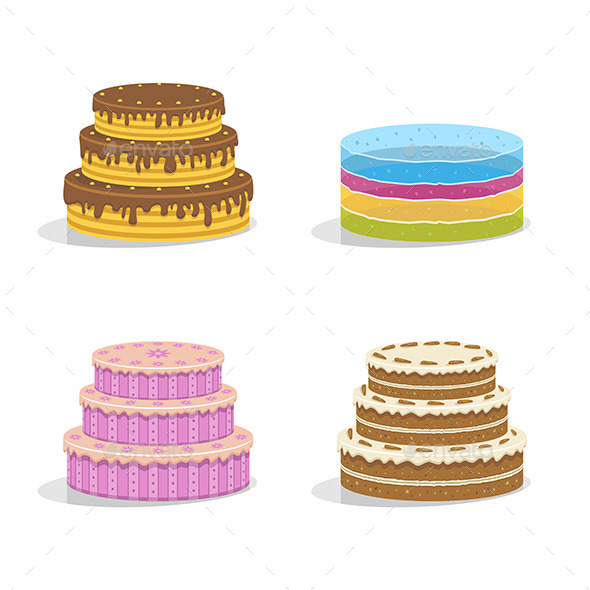 GraphicRiver Birthday Cakes 9798016 GraphicRiver Birthday Cakes 9798016