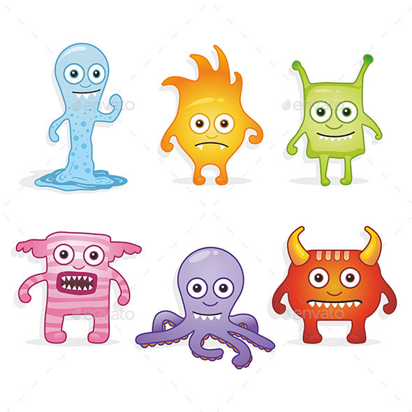 GraphicRiver Cartoon Monsters 9798121 GraphicRiver Cartoon Monsters 9798121