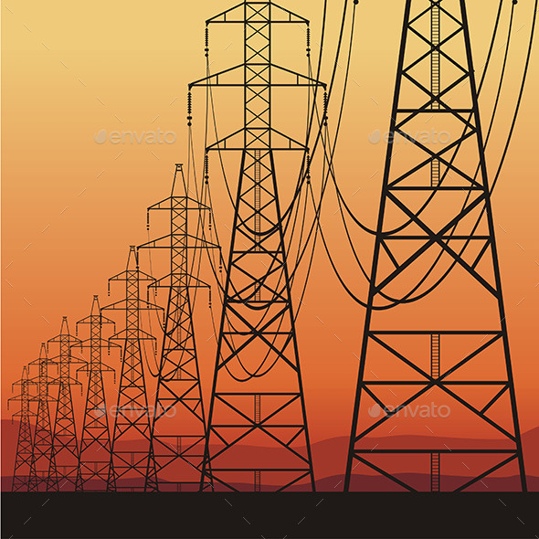 GraphicRiver Electrical Power Lines 9798264 GraphicRiver Electrical Power Lines 9798264