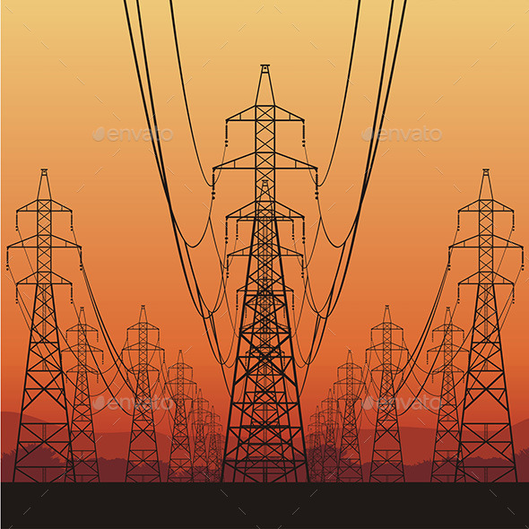 GraphicRiver Electrical Power Lines 9798271 GraphicRiver Electrical Power Lines 9798271
