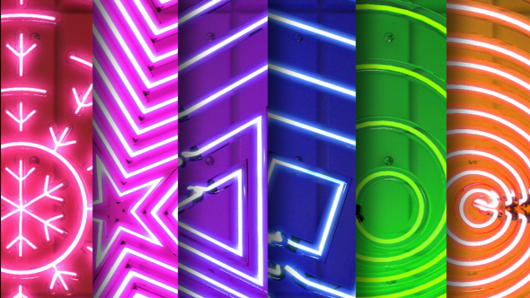 Neon Lights Flashing Star Backgrounds Neon Lights Flashing Star Backgrounds