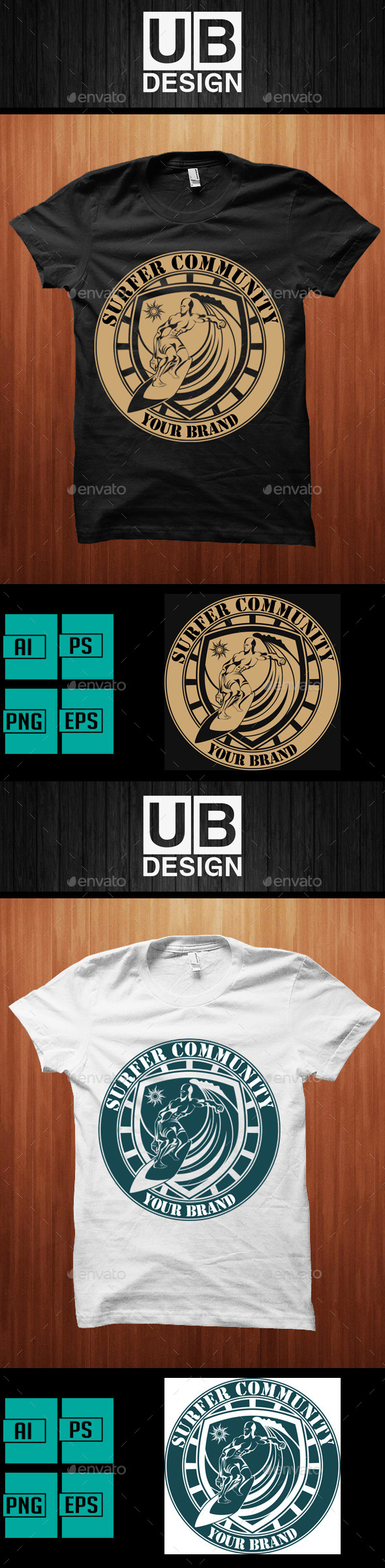 GraphicRiver Surfer Community Shirt 9799664 GraphicRiver Surfer Community Shirt 9799664