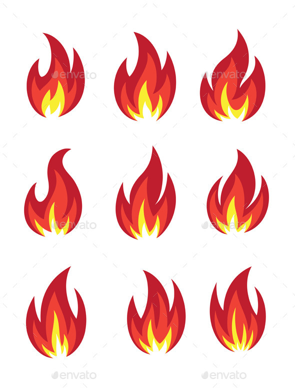 GraphicRiver Fire Icon Set 9800213 GraphicRiver Fire Icon Set 9800213