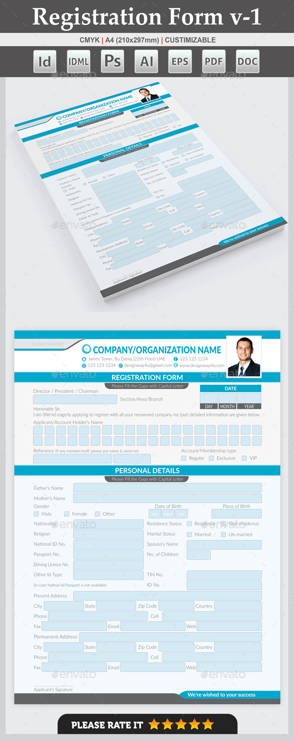 Registration Form v-1 Registration Form v-1