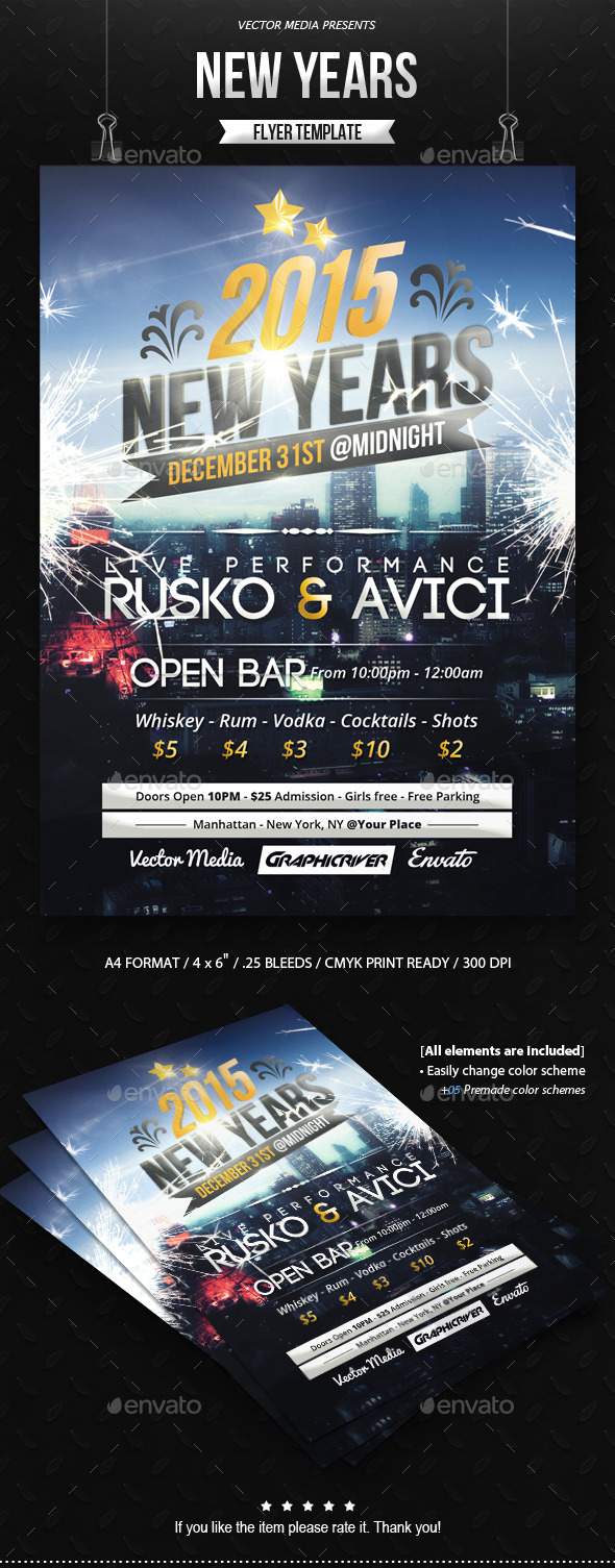 GraphicRiver New Years Flyer 9801260 GraphicRiver New Years Flyer 9801260