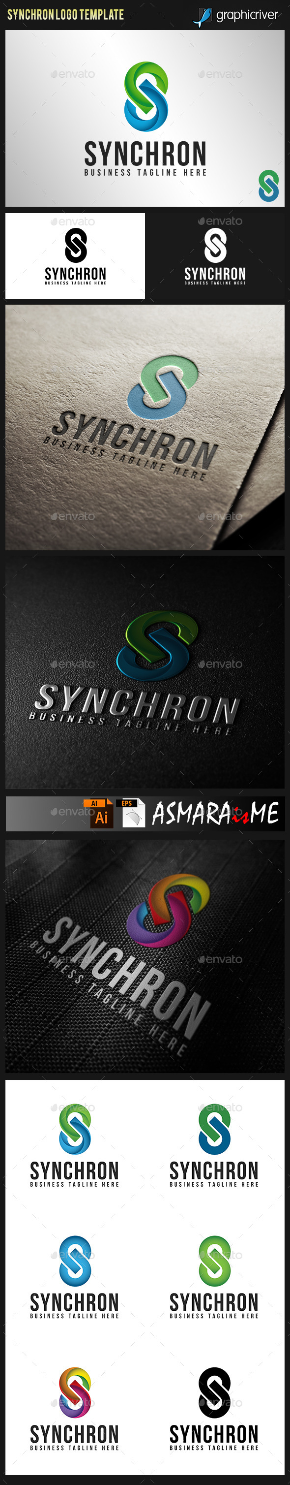 GraphicRiver Synchron Stylish Letter S Logo 9801346 GraphicRiver Synchron Stylish Letter S Logo 9801346