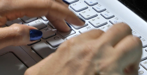 Woman Hand is Writing on Notebook Computer 6 Woman Hand is Writing on Notebook Computer 6