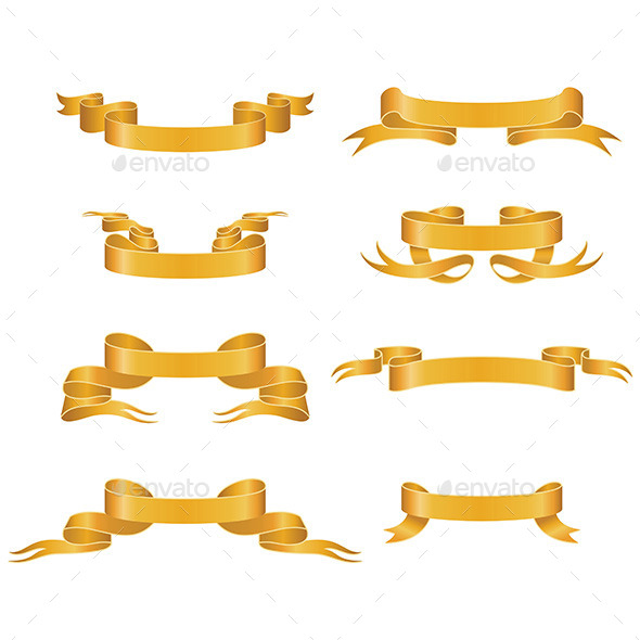 GraphicRiver Gold Ribbons 9801571 GraphicRiver Gold Ribbons 9801571