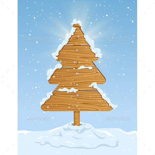 GraphicRiver Wooden Christmas Tree 9802322 GraphicRiver Wooden Christmas Tree 9802322