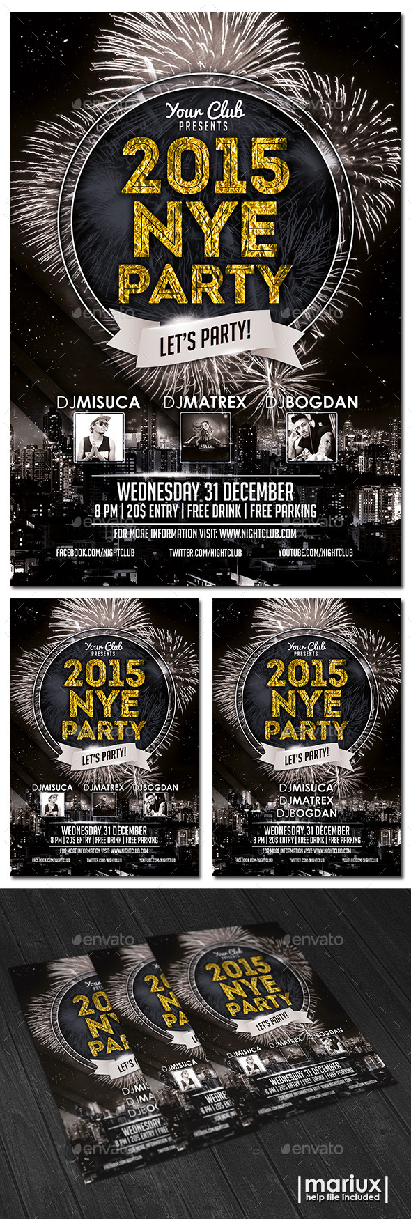 GraphicRiver New Year Party Flyer 9804219 GraphicRiver New Year Party Flyer 9804219