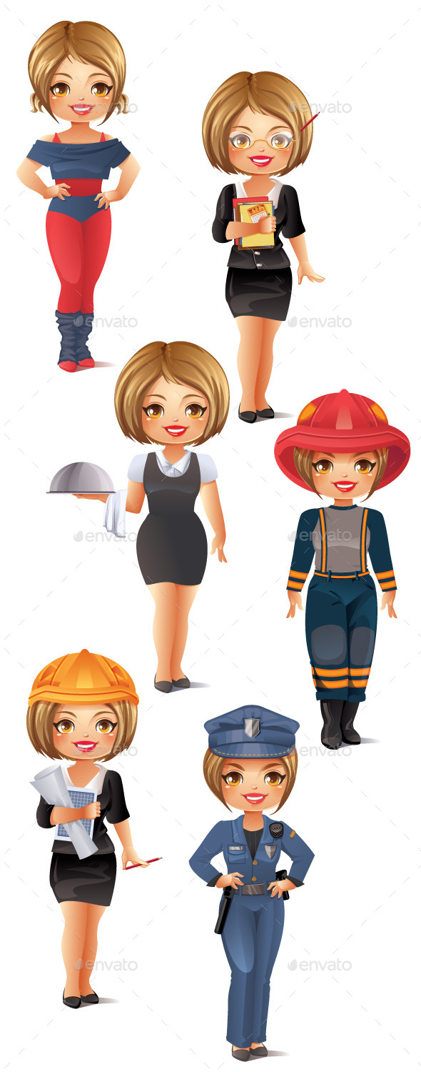 GraphicRiver Professions Set 3 9804307 GraphicRiver Professions Set 3 9804307