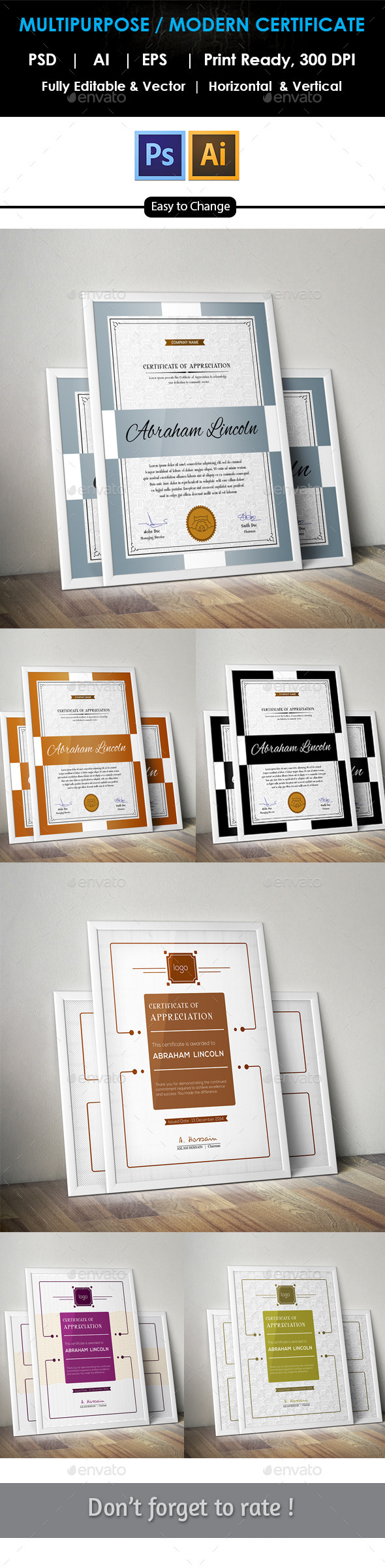 GraphicRiver Multipurpose Certificates Bundle GD02 9804473 GraphicRiver Multipurpose Certificates Bundle GD02 9804473