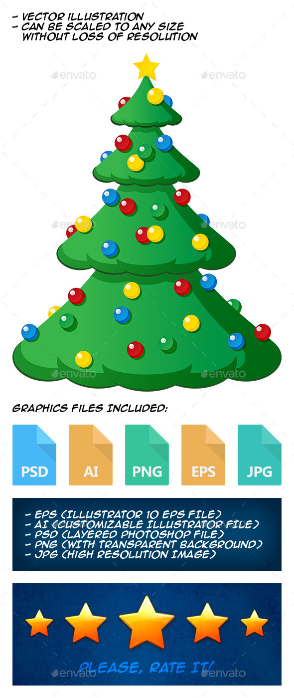 GraphicRiver Christmas Tree 9805216 GraphicRiver Christmas Tree 9805216