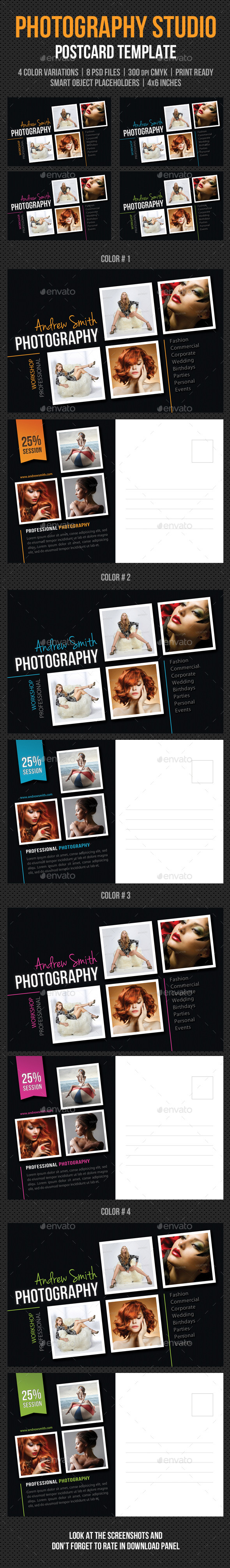 GraphicRiver Photography Studio Postcard Template V02 9806845 GraphicRiver Photography Studio Postcard Template V02 9806845