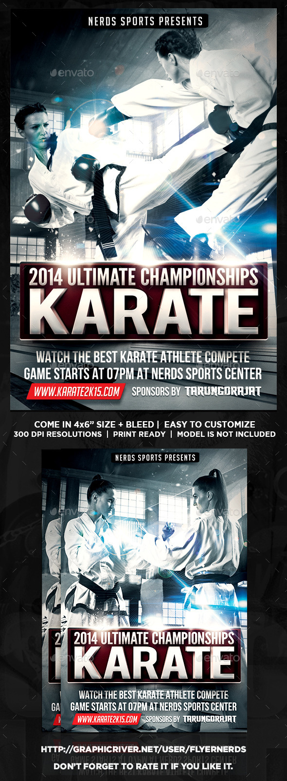 GraphicRiver Karate Fighting Championships Sports Flyer 9807353 GraphicRiver Karate Fighting Championships Sports Flyer 9807353