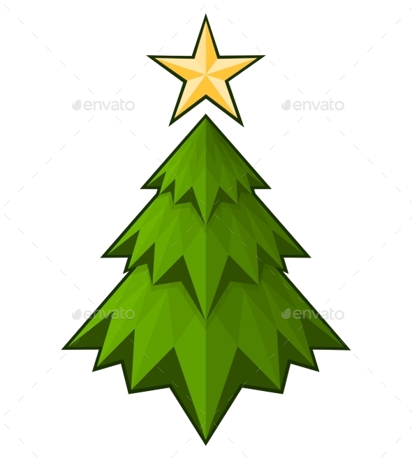 GraphicRiver Green Triangle Christmas Tree 9808180 GraphicRiver Green Triangle Christmas Tree 9808180