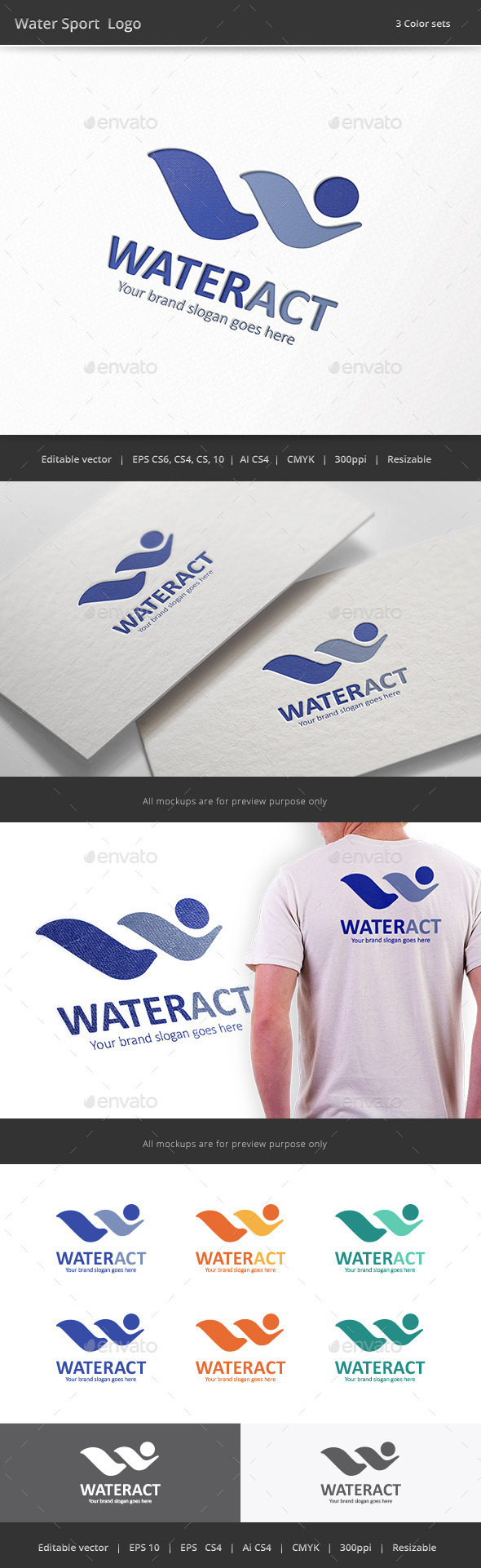 GraphicRiver Water Sport Logo 9808464 GraphicRiver Water Sport Logo 9808464