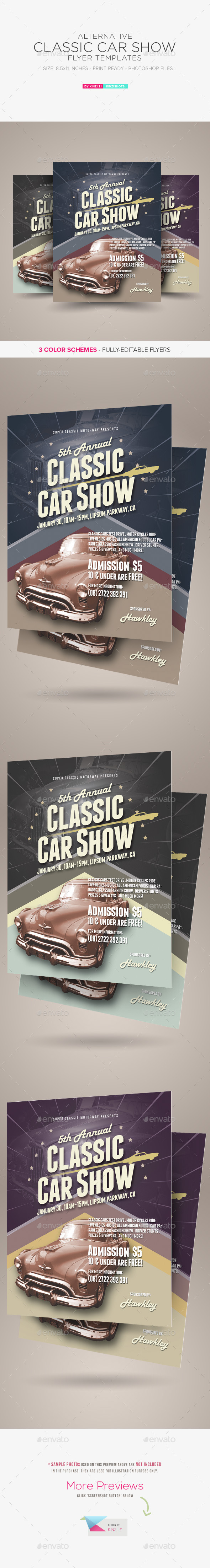 GraphicRiver Alternative Classic Car Show Flyers 9809370 GraphicRiver Alternative Classic Car Show Flyers 9809370