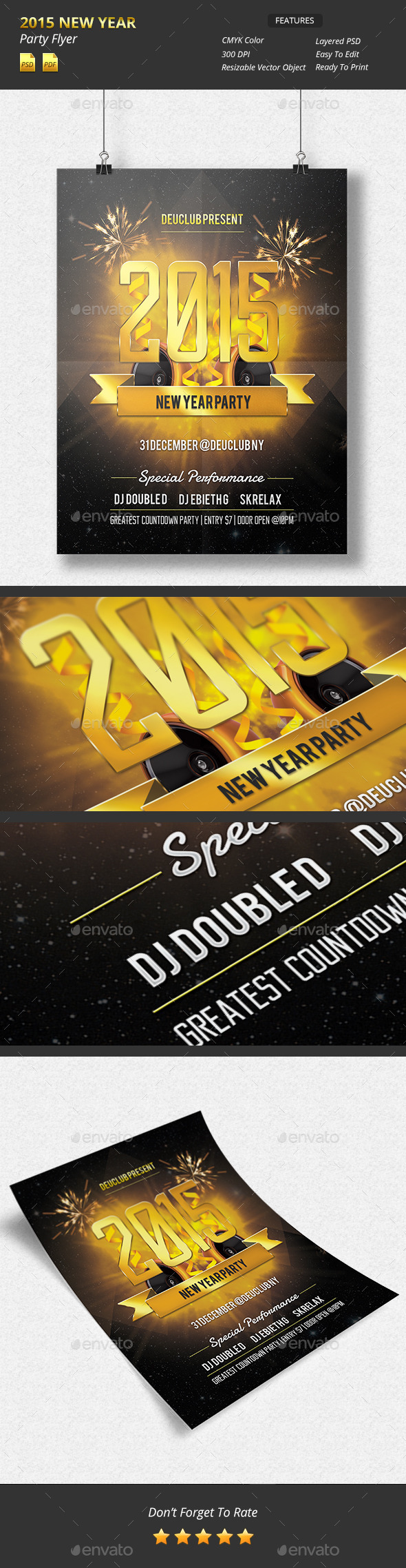 GraphicRiver 2015 New Year Party Flyer 9769027 GraphicRiver 2015 New Year Party Flyer 9769027