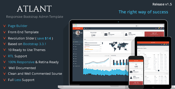 Atlant Bootstrap Admin Template with Frontend Atlant Bootstrap Admin Template with Frontend