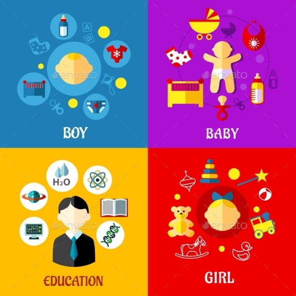 GraphicRiver Childhood Concept 9813696 GraphicRiver Childhood Concept 9813696