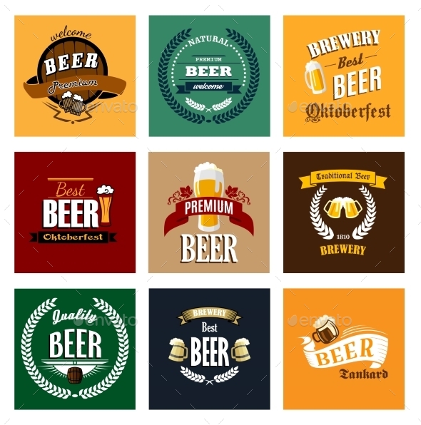 GraphicRiver Vintage Beer Labels 9813697 GraphicRiver Vintage Beer Labels 9813697