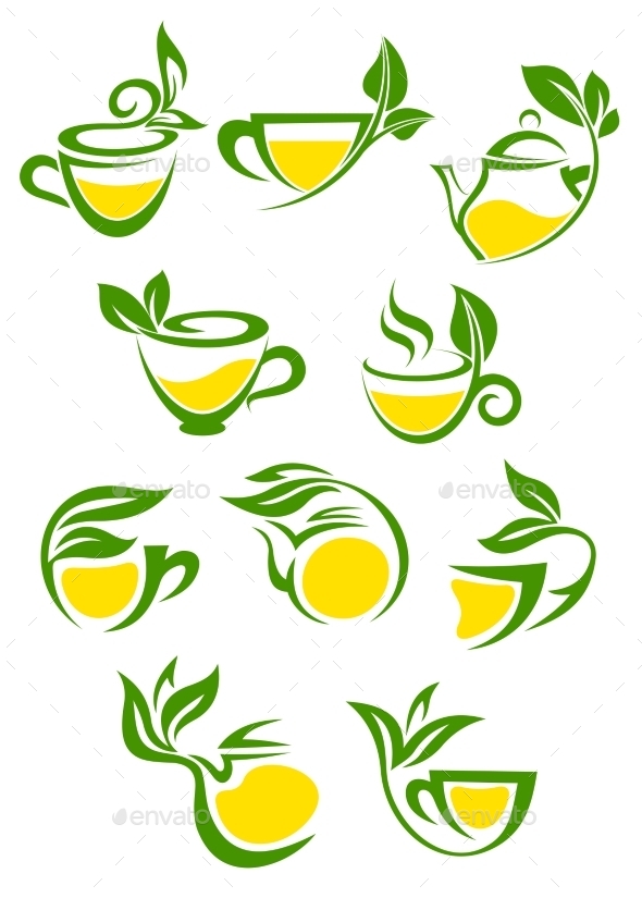 GraphicRiver Tea Symbols 9813754 GraphicRiver Tea Symbols 9813754