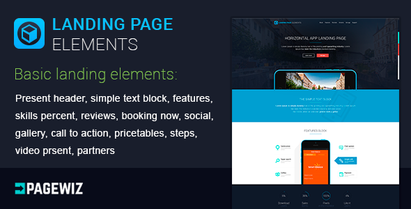 ThemeForest Landing Elements Vol 1 for Pagewiz 9813857 ThemeForest Landing Elements Vol 1 for Pagewiz 9813857
