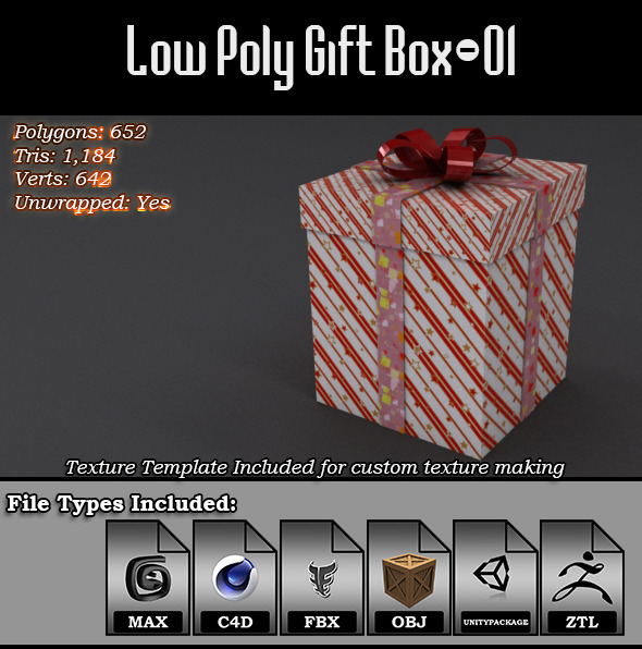 3DOcean Low Poly Gift Box 01 9814580 3DOcean Low Poly Gift Box 01 9814580