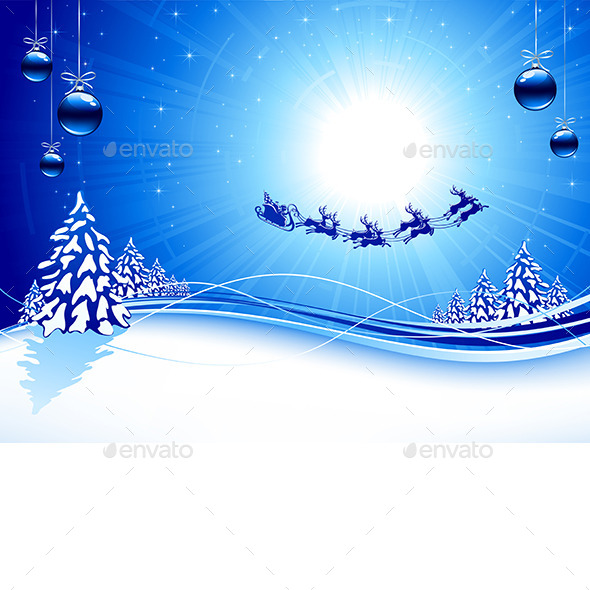 GraphicRiver Blue Christmas Background 9815245 GraphicRiver Blue Christmas Background 9815245