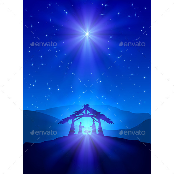 GraphicRiver Christian Christmas Night 9815287 GraphicRiver Christian Christmas Night 9815287