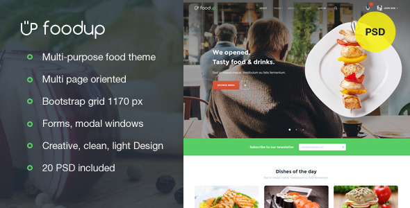 FoodUp -- Multi-purpose food & restaurant theme