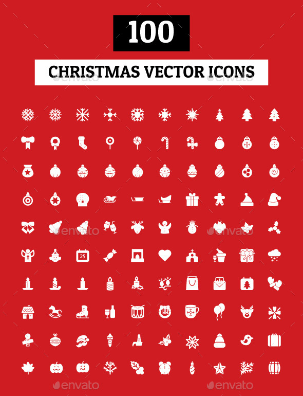 GraphicRiver 100 Christmas Vector Icons 9816453 GraphicRiver 100 Christmas Vector Icons 9816453