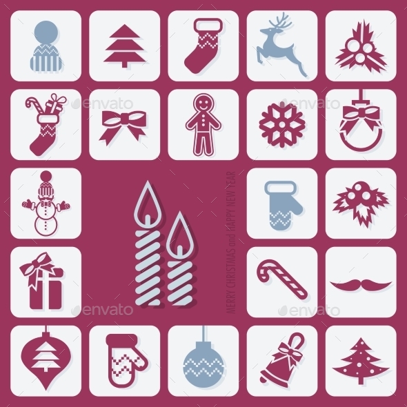 GraphicRiver Christmas Icons Set 9816832 GraphicRiver Christmas Icons Set 9816832
