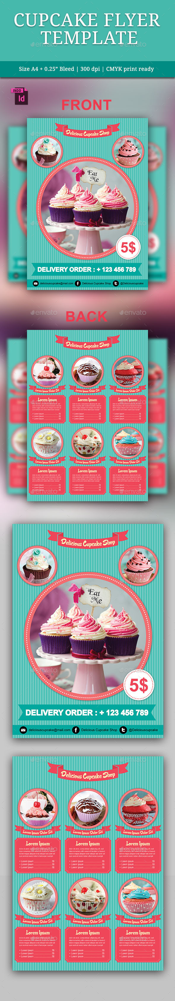 Cupcake Flyer Template