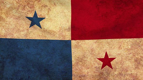 Panama Flag 2 Pack Grunge and Retro Panama Flag 2 Pack Grunge and Retro