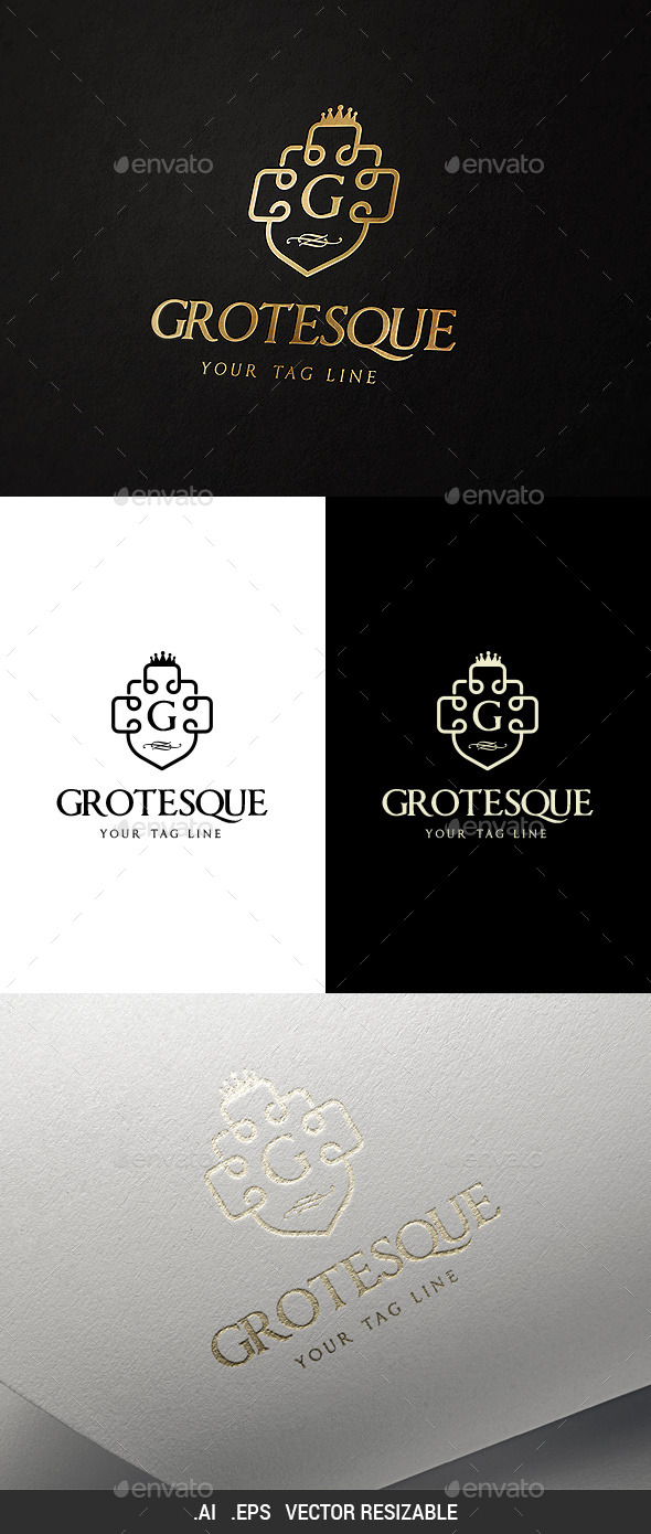 GraphicRiver Grotesque Logo Template 9817968 GraphicRiver Grotesque Logo Template 9817968