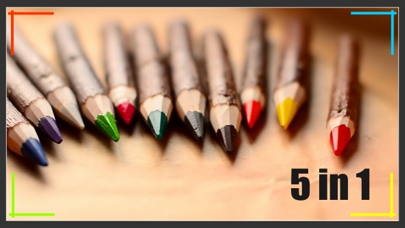 Wood Pencils Pack 5 in 1 Wood Pencils Pack 5 in 1