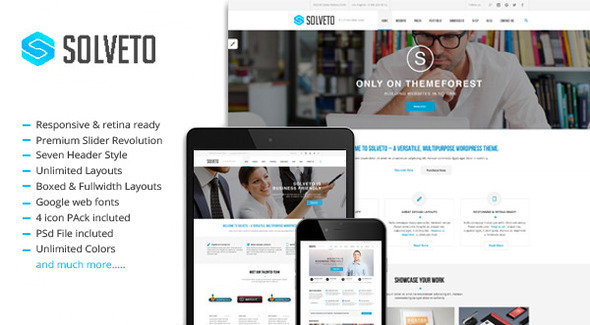 solveto - multipurpose business template 