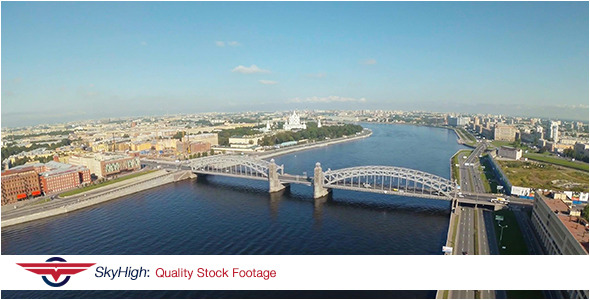 Saint Peterburg Bridge Aerial 1 Saint Peterburg Bridge Aerial 1