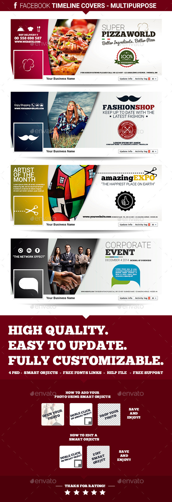 GraphicRiver Facebook Timeline Covers Multipurpose 9819655 GraphicRiver Facebook Timeline Covers Multipurpose 9819655